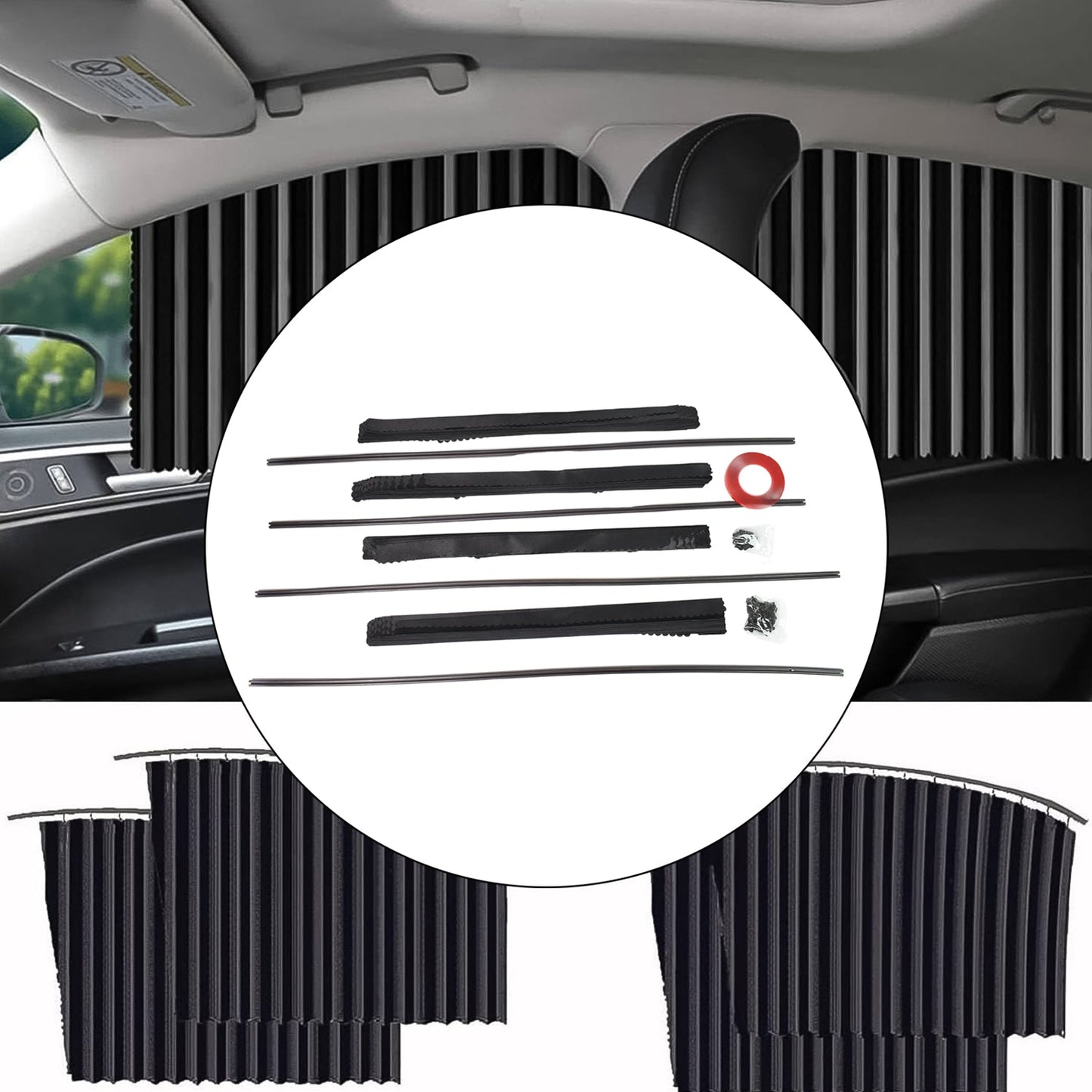 UV Protection Mesh Curtain Net Curtain(Pack of 4)