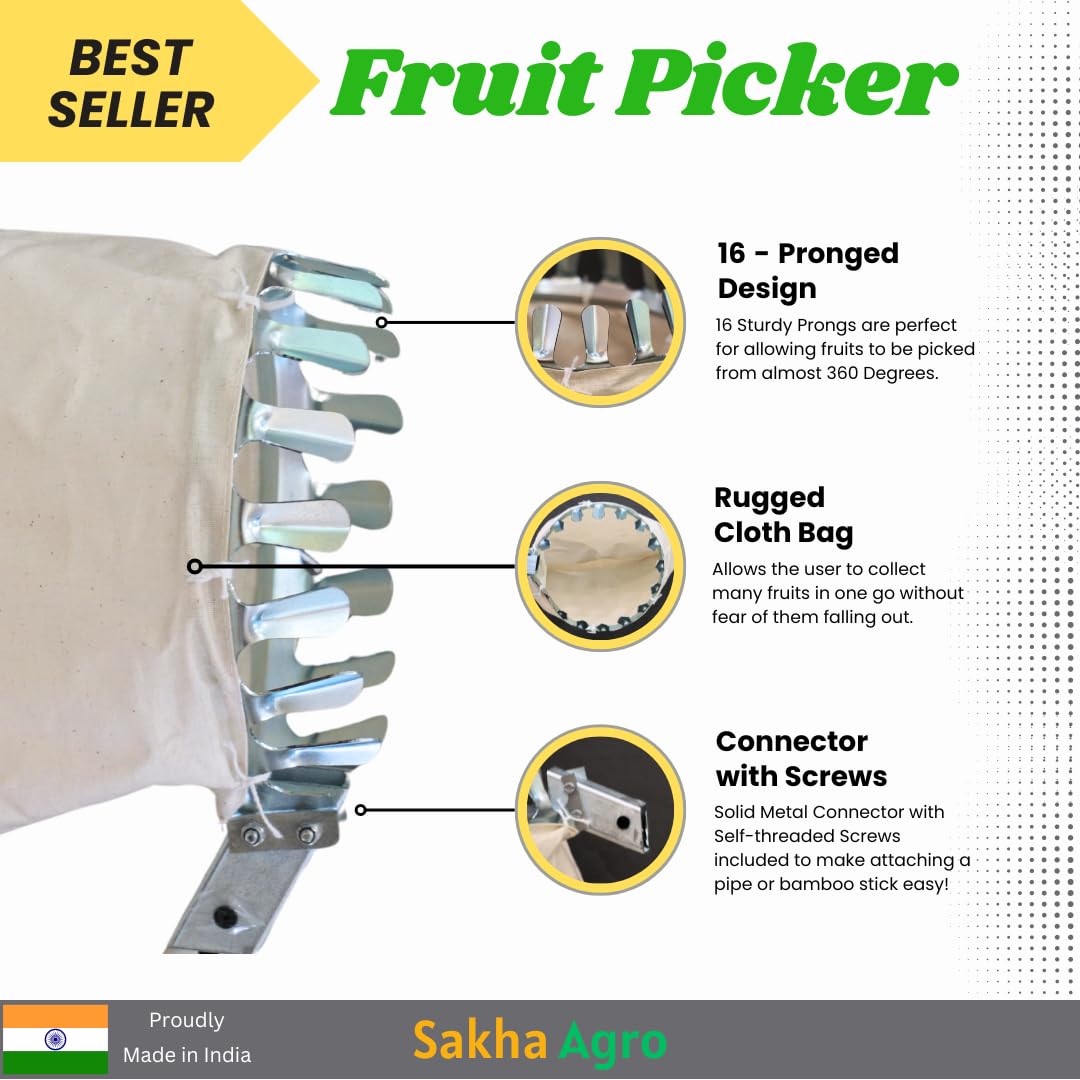 BranchPro Fruit Picking Tool With Storage Bag