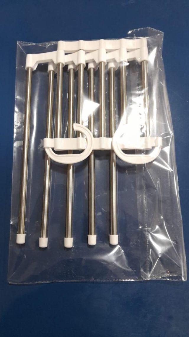 5 In 1 Stainless Steel Foldable Hanger (Pack of 2)