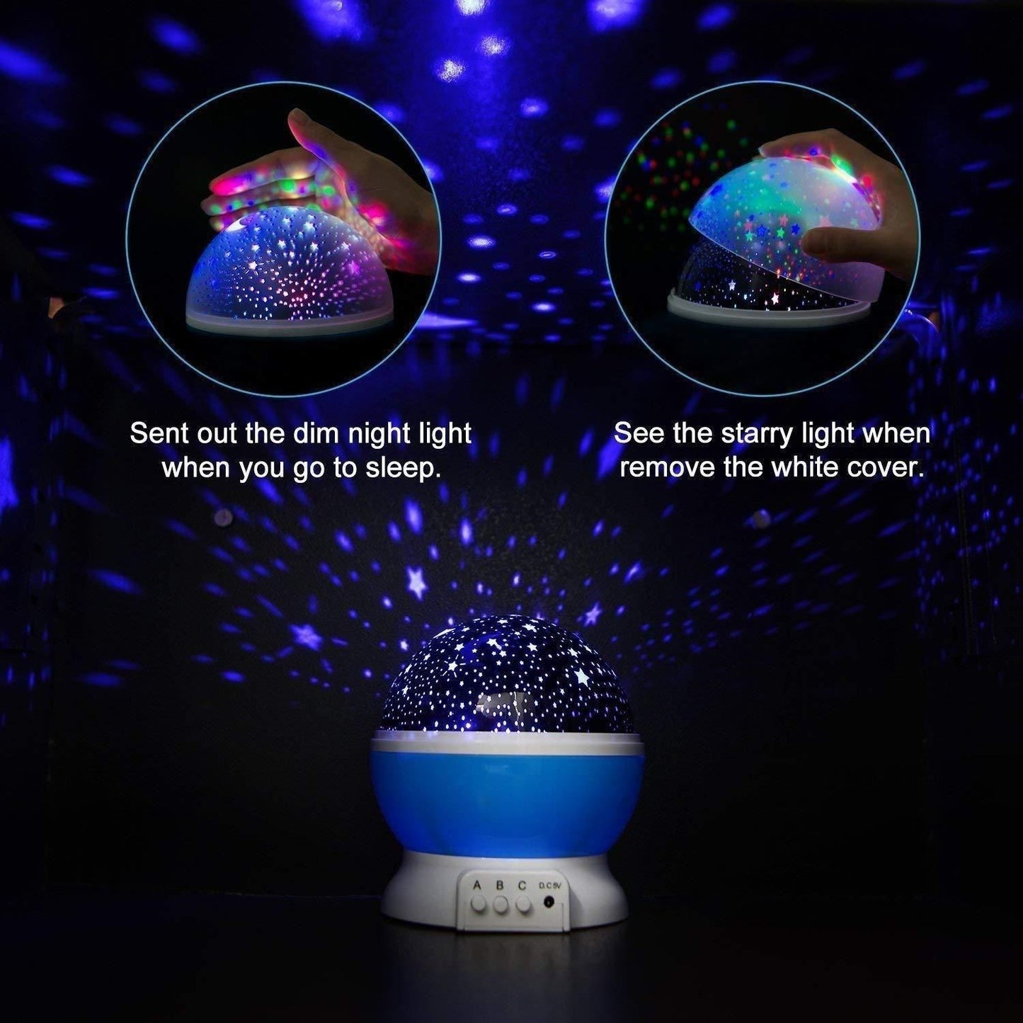 StarGazing Color Changing 360 Rotating Projection Lamp
