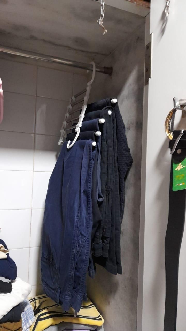 5 In 1 Stainless Steel Foldable Hanger (Pack of 2)
