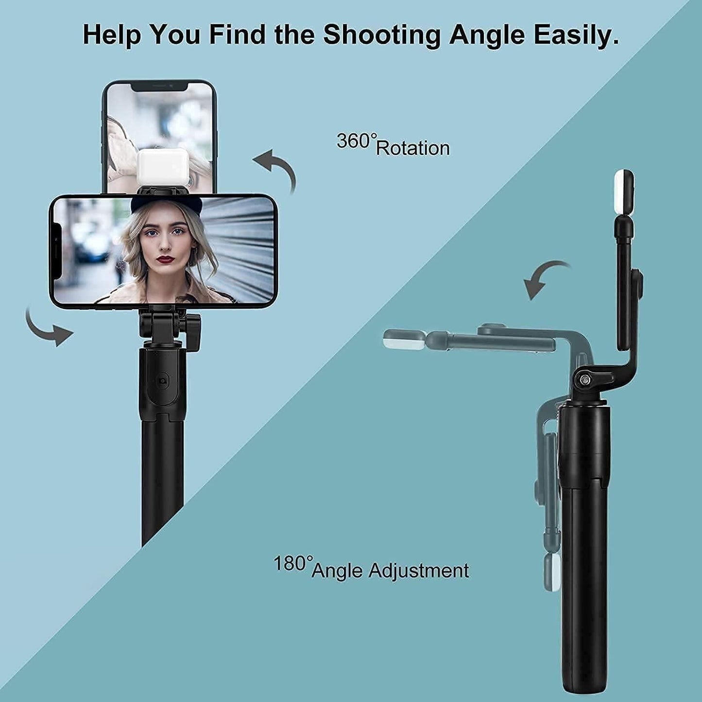 VibeShot™ Studio Selfie Tripod with Remote with Bluetooth Remote