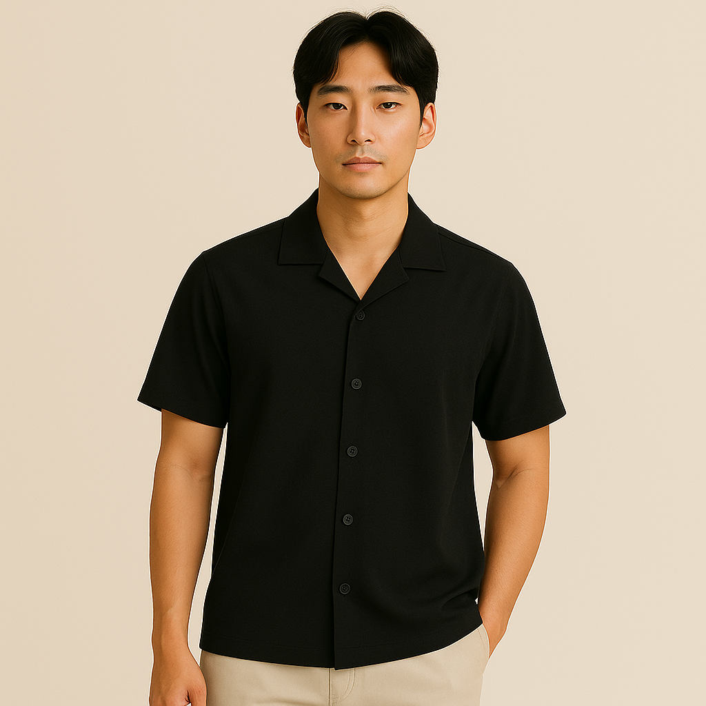 PureComfort Pack Of 3 Breathable Shirts (Black + White + Beige)