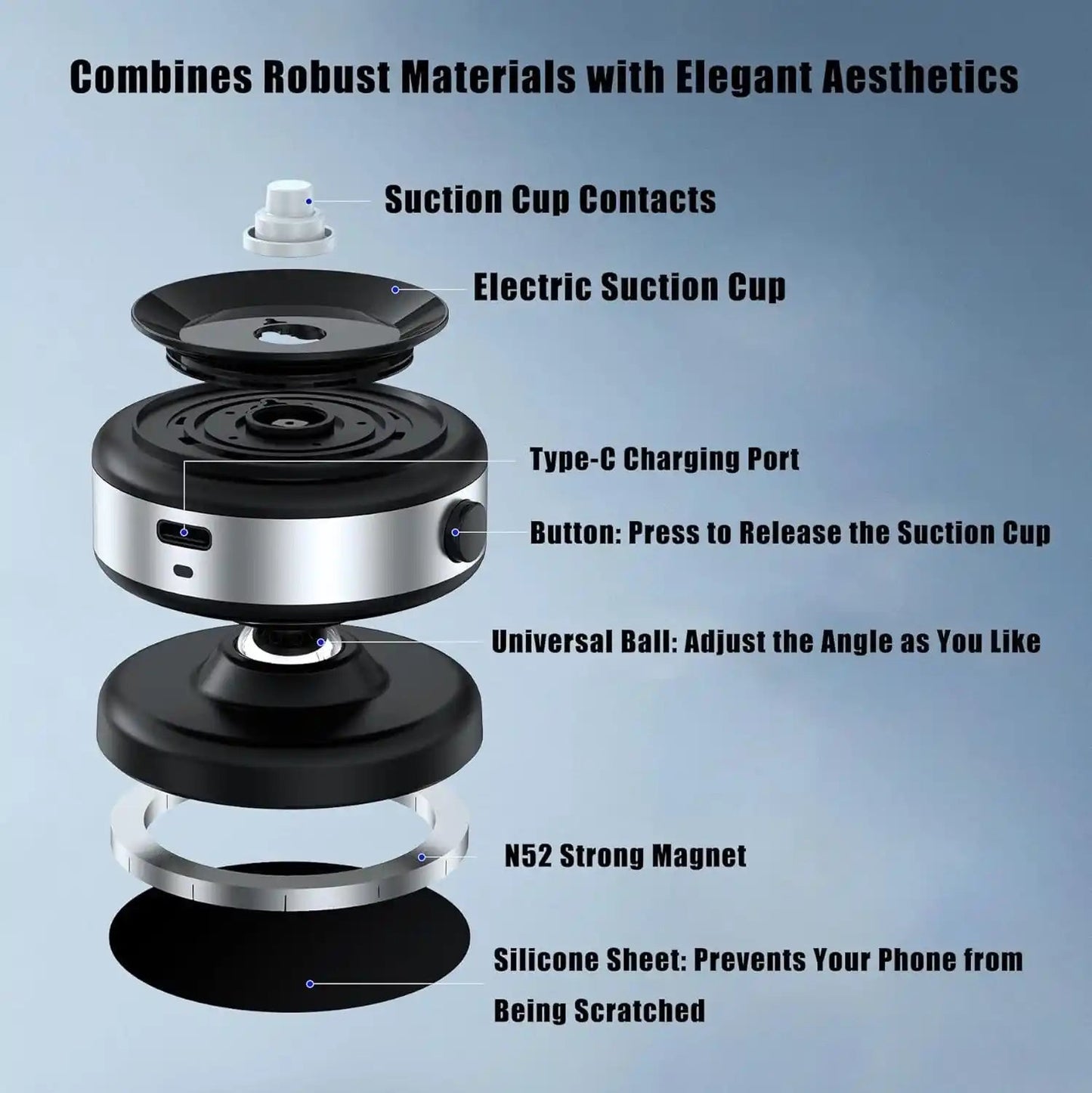 MagnoGrip™ Magnetic Car Dash Mobile Holder