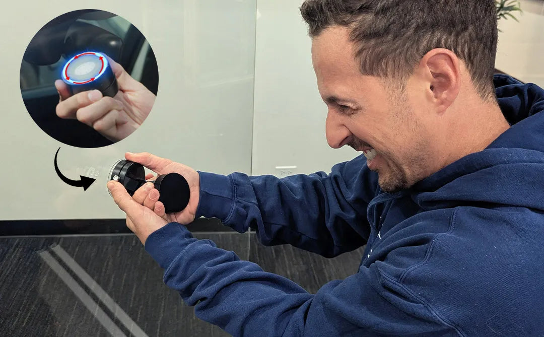 HoldSure Vacuum Magnetic Phone Holder | (All iPhones, Android & GPS Devices and Cases Compatible)