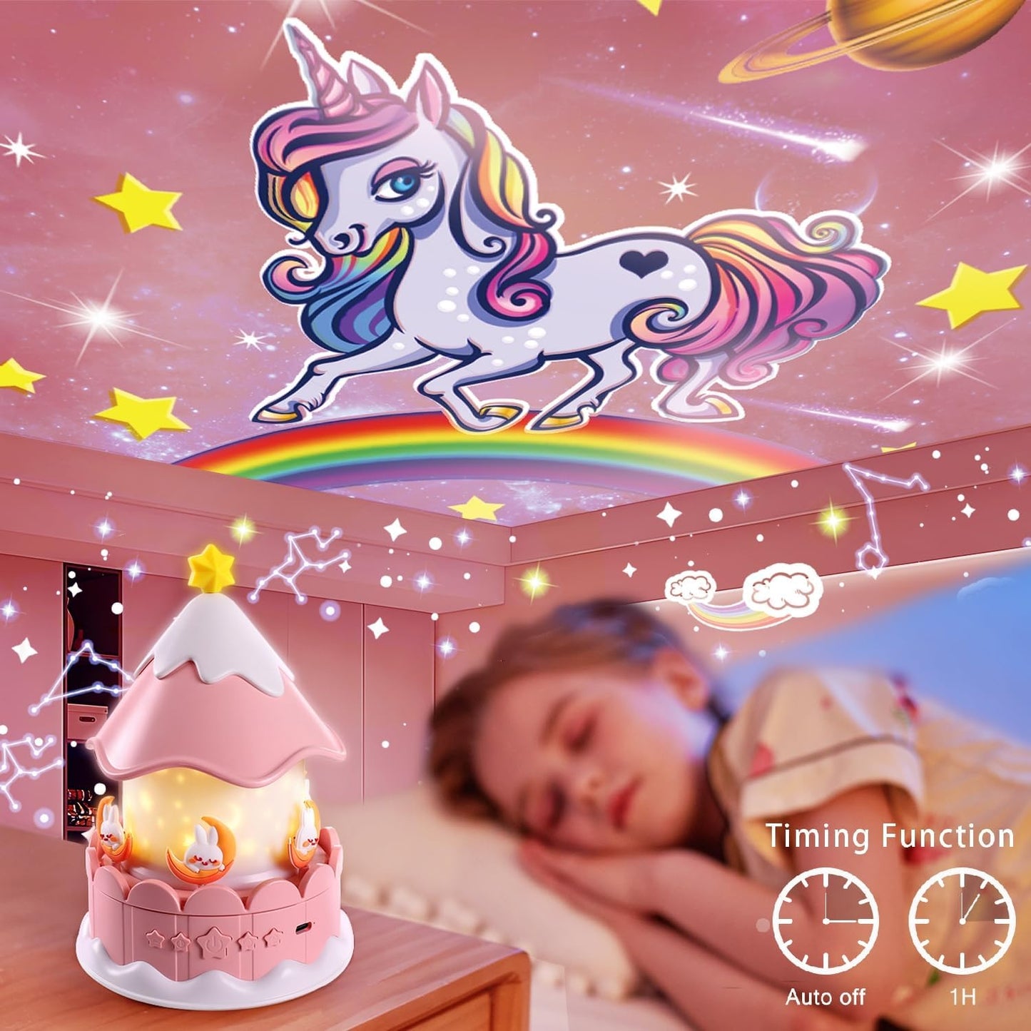 StarGazing Color Changing 360 Rotating Projection Lamp