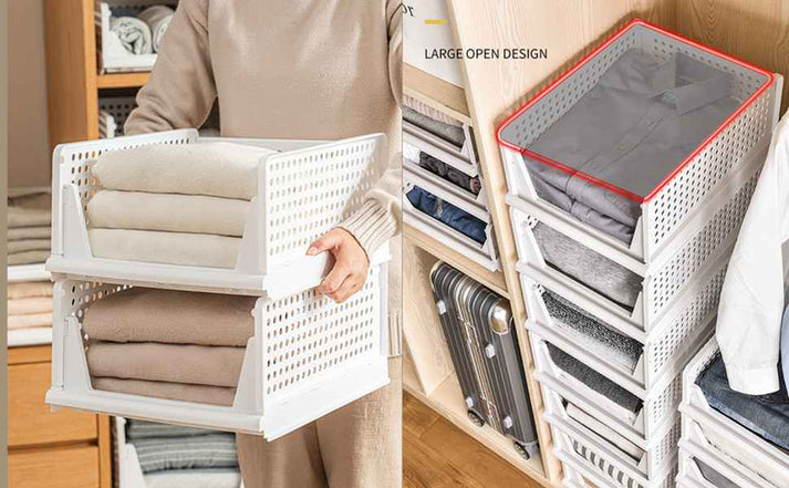 FoldNest Express Foldable Closet Organizer (Pack of 5)