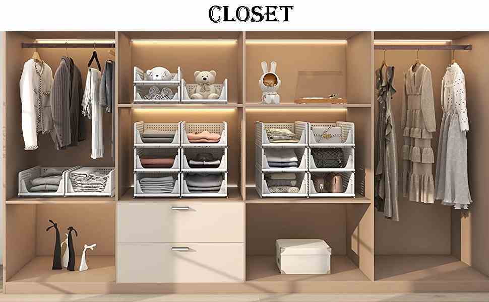 FoldNest Express Foldable Closet Organizer (Pack of 5)
