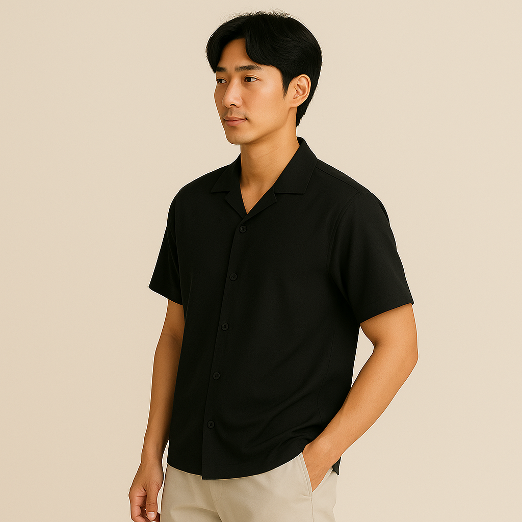 PureComfort Pack Of 3 Breathable Shirts (Black + White + Beige)