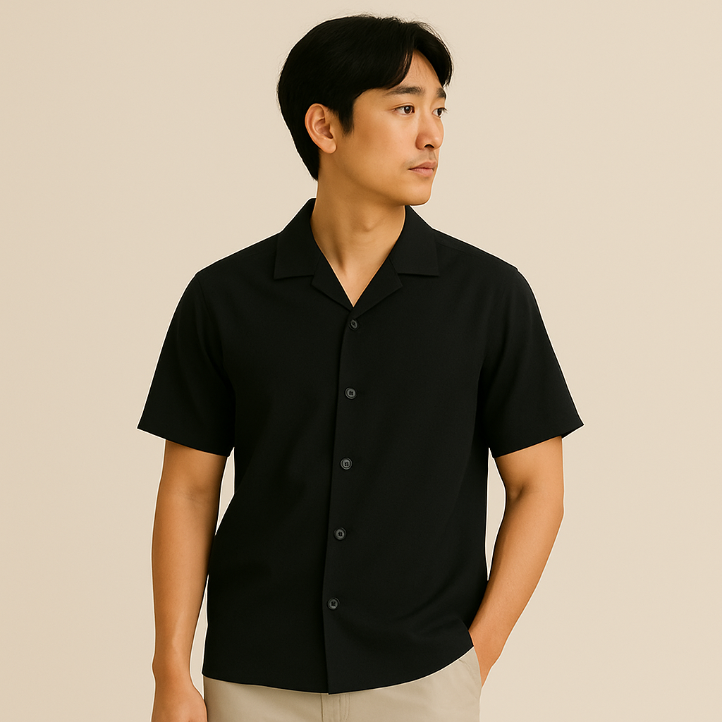 PureComfort Pack Of 3 Breathable Shirts (Black + White + Beige)