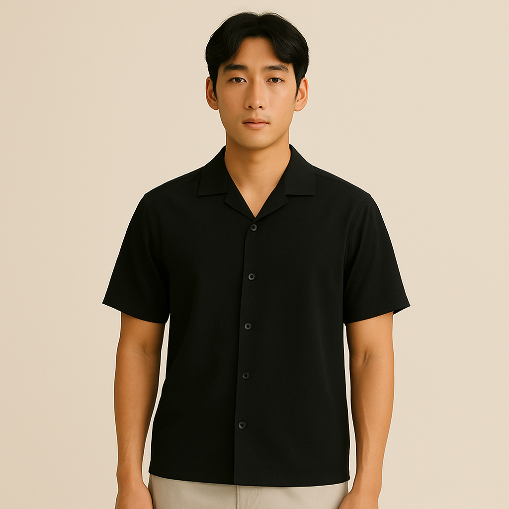 PureComfort Pack Of 3 Breathable Shirts (Black + White + Beige)