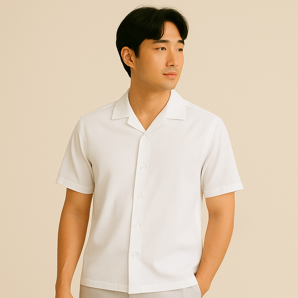 PureComfort Pack Of 3 Breathable Shirts (Black + White + Beige)