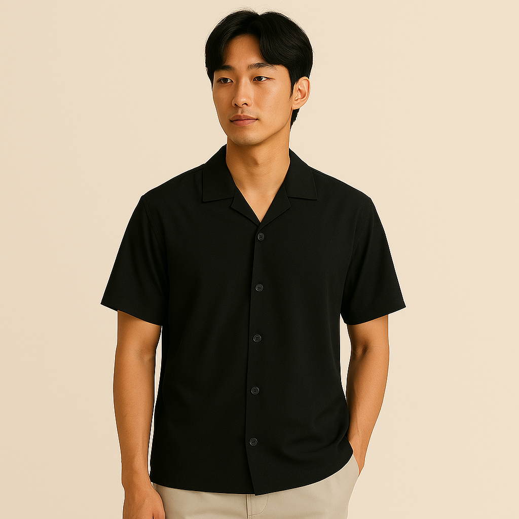 PureComfort Pack Of 3 Breathable Shirts (Black + White + Beige)