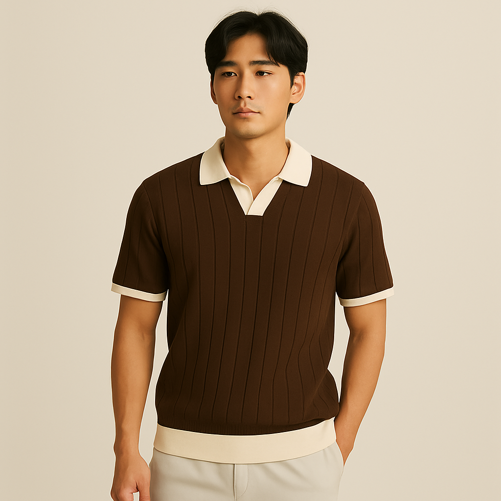 Vintage Riviera Premium Polo T-Shirt Pack of 4 (Brown + Green + Beige + Blue)