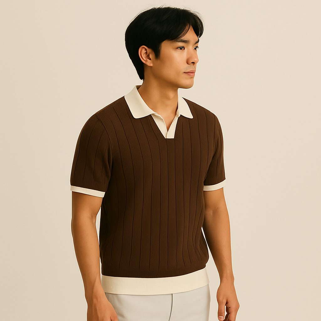 Vintage Riviera Premium Polo T-Shirt Pack of 4 (Brown + Green + Beige + Blue)