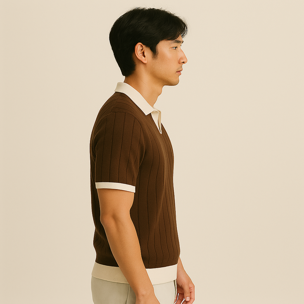 Vintage Riviera Premium Polo T-Shirt Pack of 4 (Brown + Green + Beige + Blue)