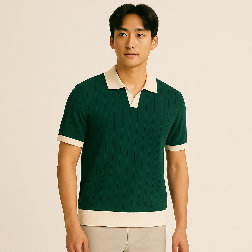 Vintage Riviera Premium Polo T-Shirt Pack of 4 (Brown + Green + Beige + Blue)