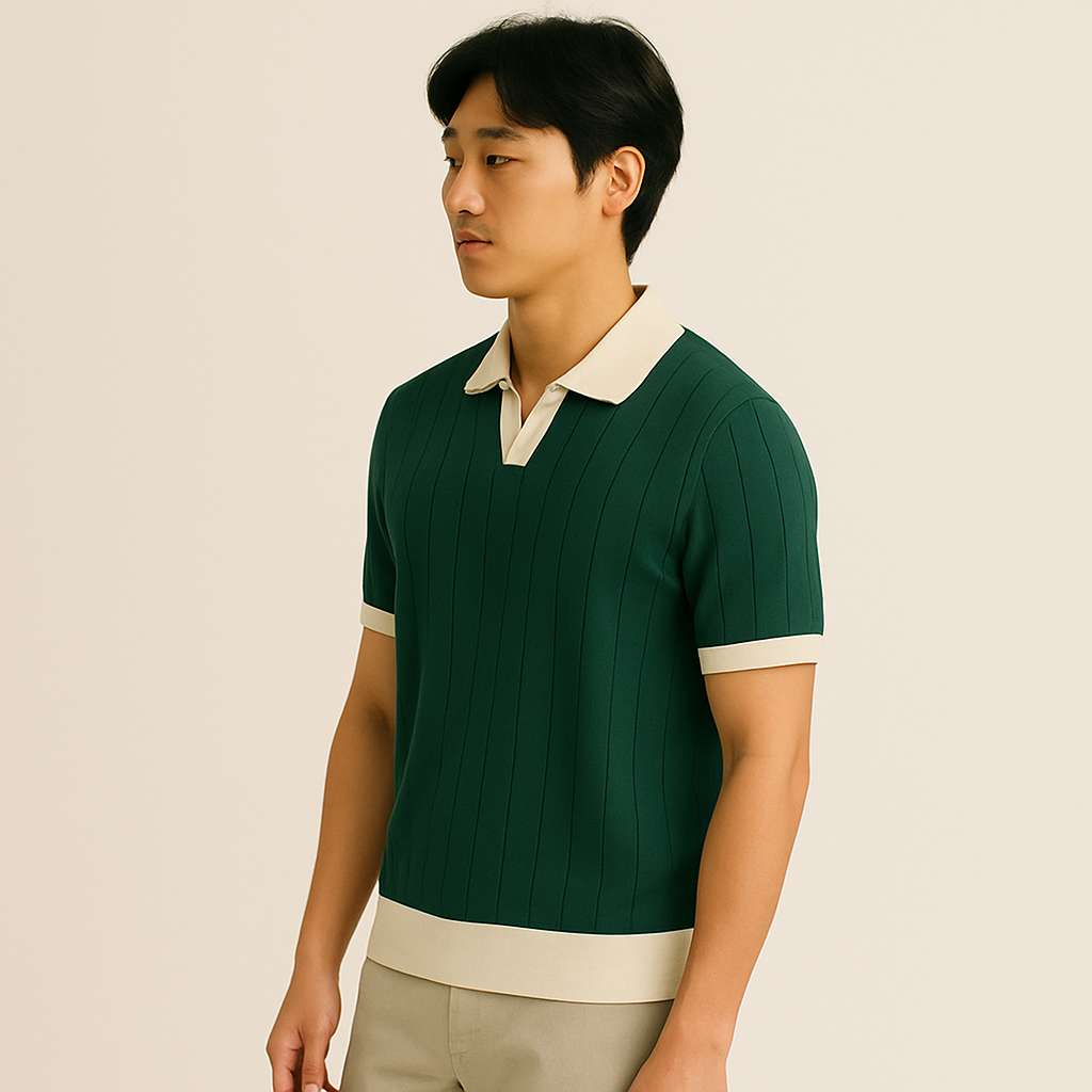 Vintage Riviera Premium Polo T-Shirt Pack of 4 (Brown + Green + Beige + Blue)