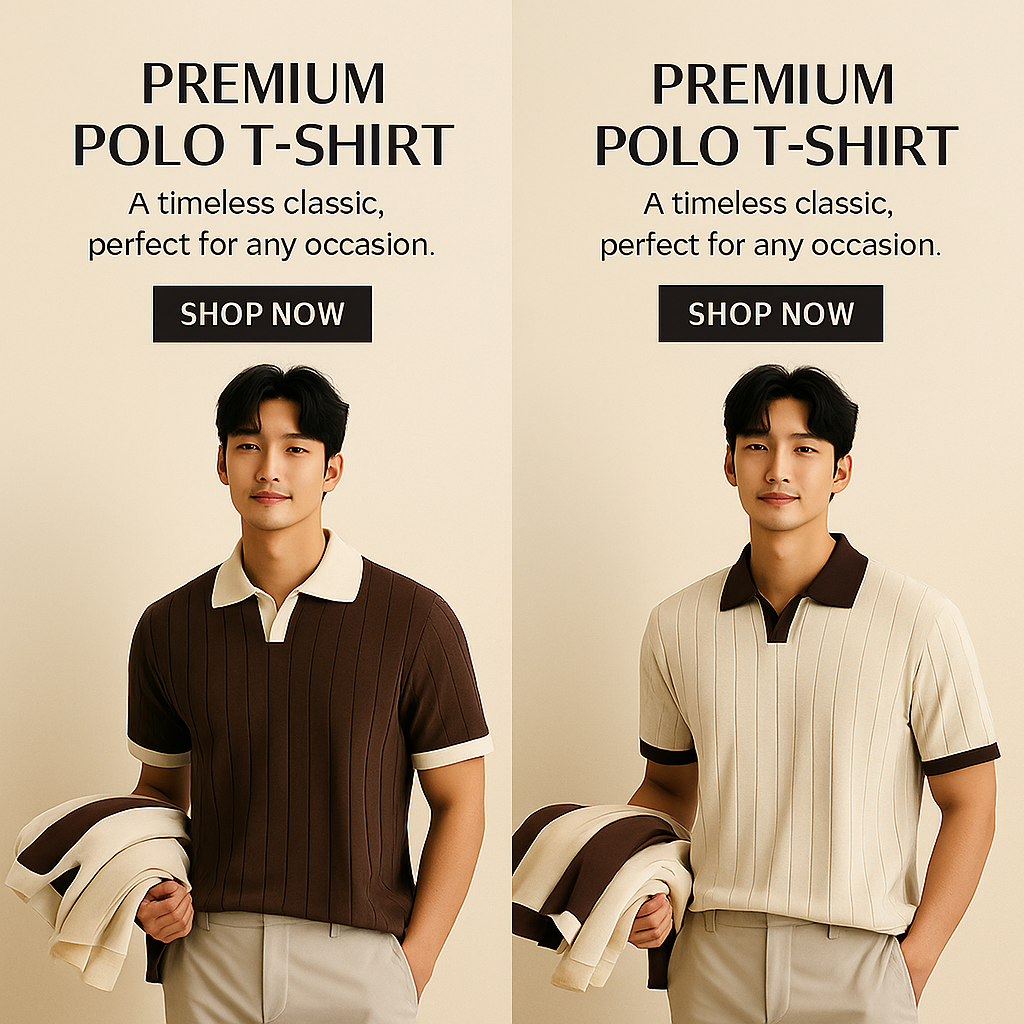 Vintage Riviera Premium Polo T-Shirt Pack of 4 (Brown + Green + Beige + Blue)