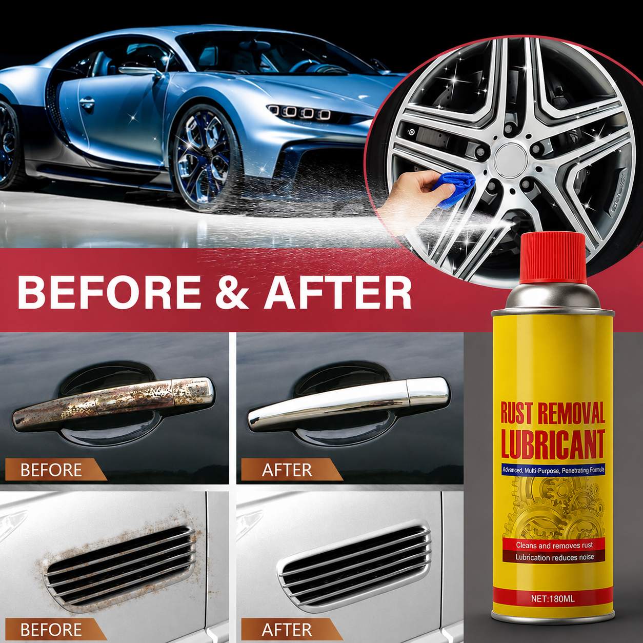 Nano Rust Remover Multifunctional Spray  ( PACK OF 2 )