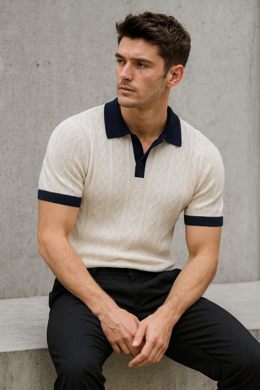 Vintage Riviera Premium Polo T-Shirt Pack of 4 (Brown + Green + Beige + Blue)