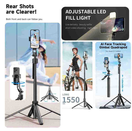 VibeShot™ Studio Selfie Tripod with Remote with Bluetooth Remote