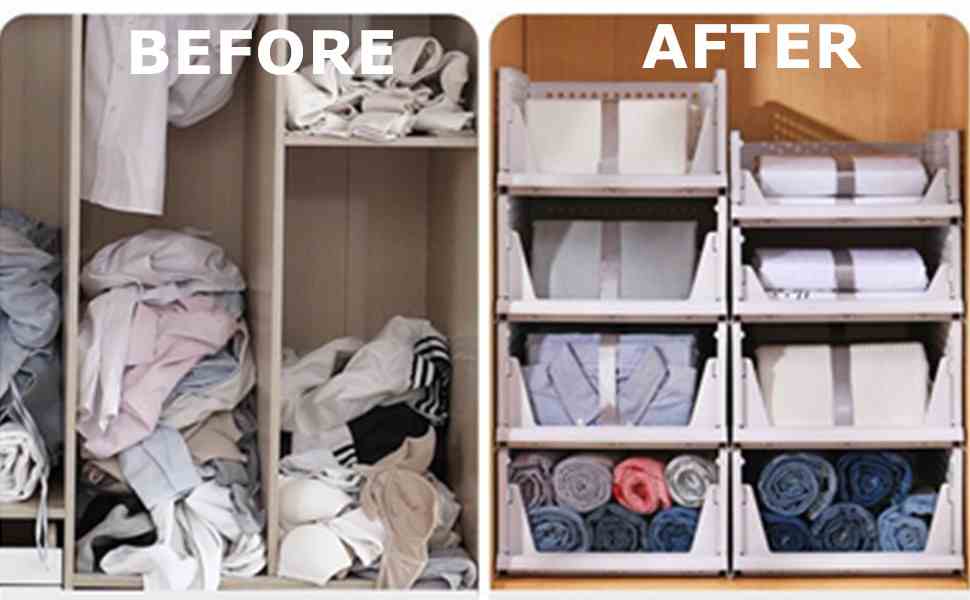 FoldNest Express Foldable Closet Organizer (Pack of 5)