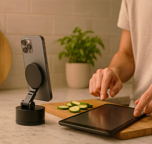 HoldSure Vacuum Magnetic Phone Holder | (All iPhones, Android & GPS Devices and Cases Compatible)
